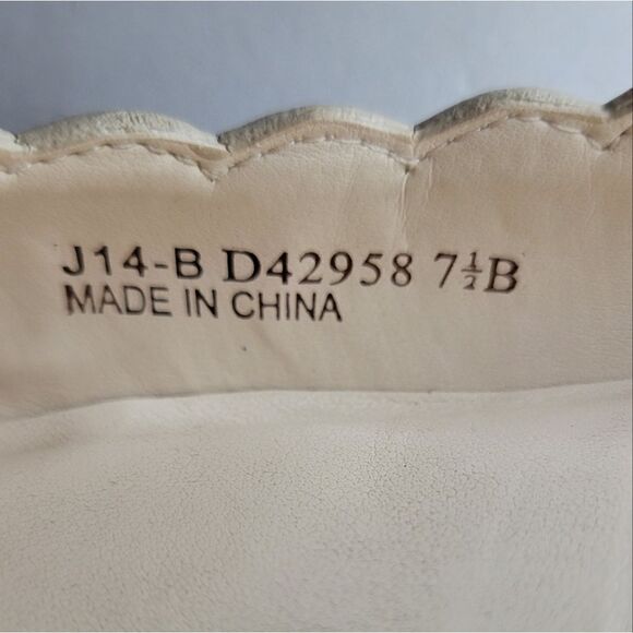 Alice Scalloped Skimmer Flat, Froth/Patent - Picture 4 of 12